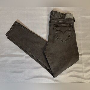 Levi’s 711 Skinny Jeans – Women’s W30 L30 – Dark Gray / Black Wash – Stretch